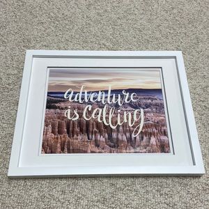 NWT Adventure is Calling Desert Mountains Sunset Hanging Wall Art Decor